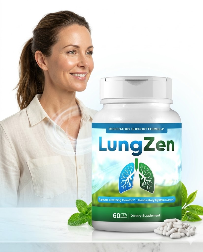 LungZen supplement bottle for lung health support