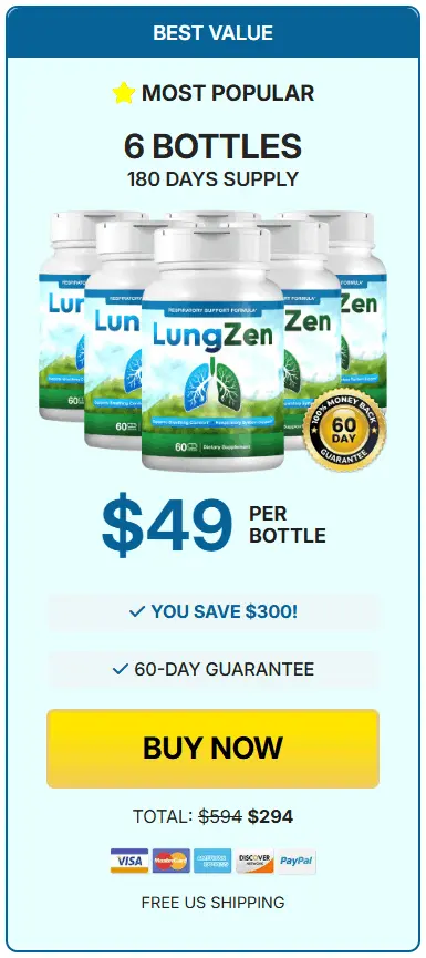 LungZen daily lung support formula USA